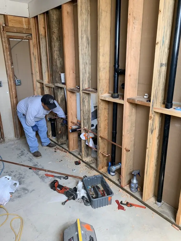 Commercial rough-in plumbing for Water Heater Replacement in Marion